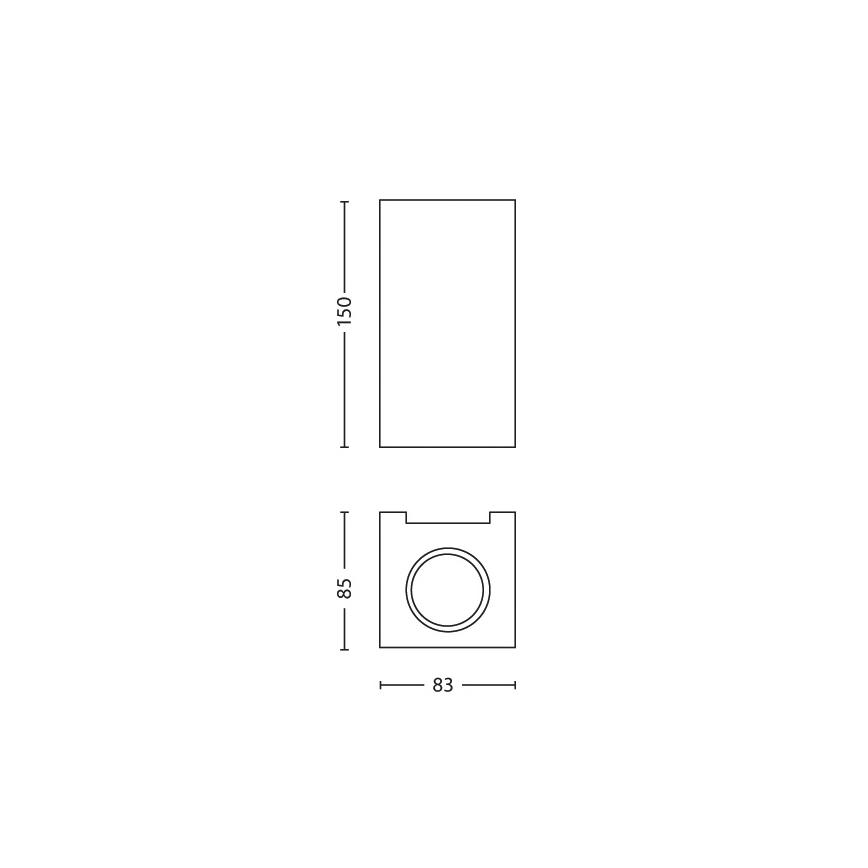 Philips 33012/17/PN - Настінний світильник GABARDINE 2xGU10/50W/230V