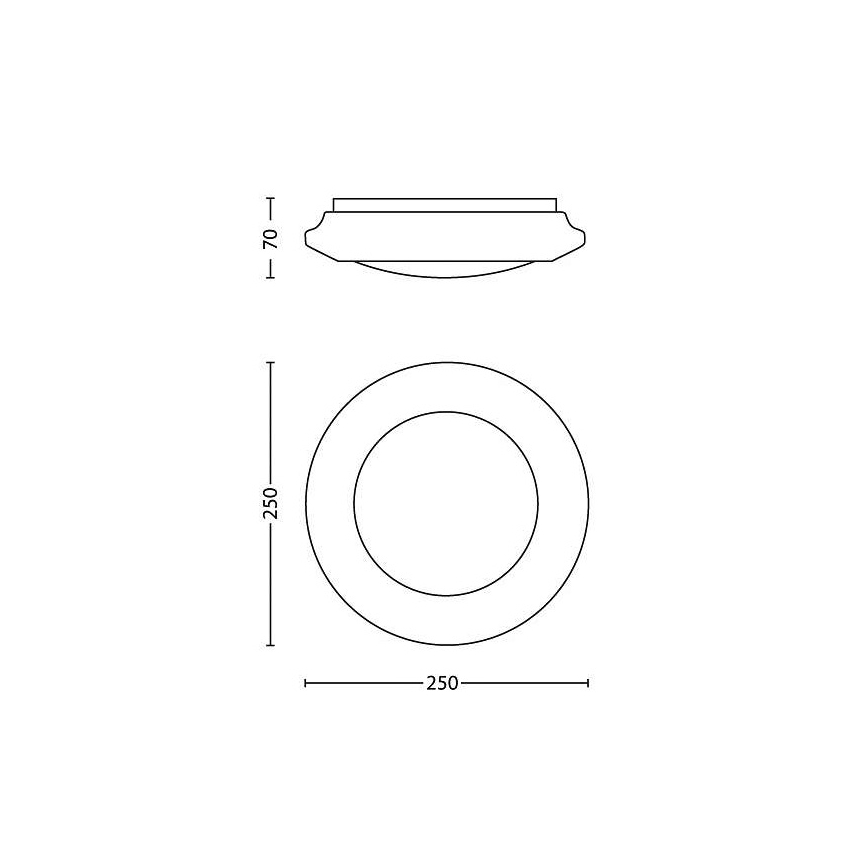 Philips - Светодиодный потолочный светильник LED/6W/230V 2700K