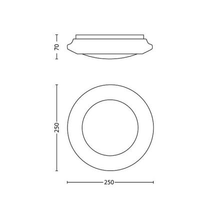 Philips - Светодиодный потолочный светильник LED/6W/230V 4000K