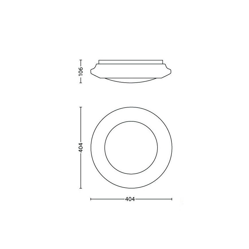 Philips - світлодіодний стельовий світильник LED/20W/230V 4000K
