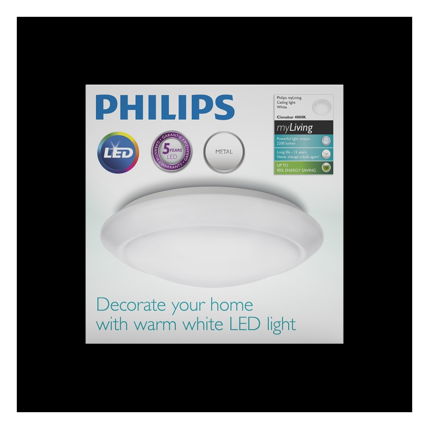 Philips - Светодиодный потолочный светильник LED/20W/230V 4000K