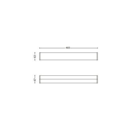 Philips - Світлодіодний настінний світильник для ванної кімнати 3xLED/2,5W IP44