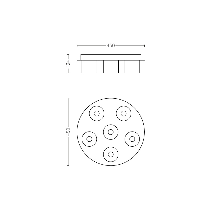 Philips 36446/11/P1 - Світлодіодний стельовий світильник з регулюванням яскравості INSTYLE BYZANTIN 6xLED/5W/230V