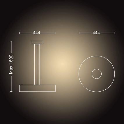 Philips - Светодиодная диммируемая люстра на тросе Hue FAIR LED/33,5W/230V + дистанционное управление