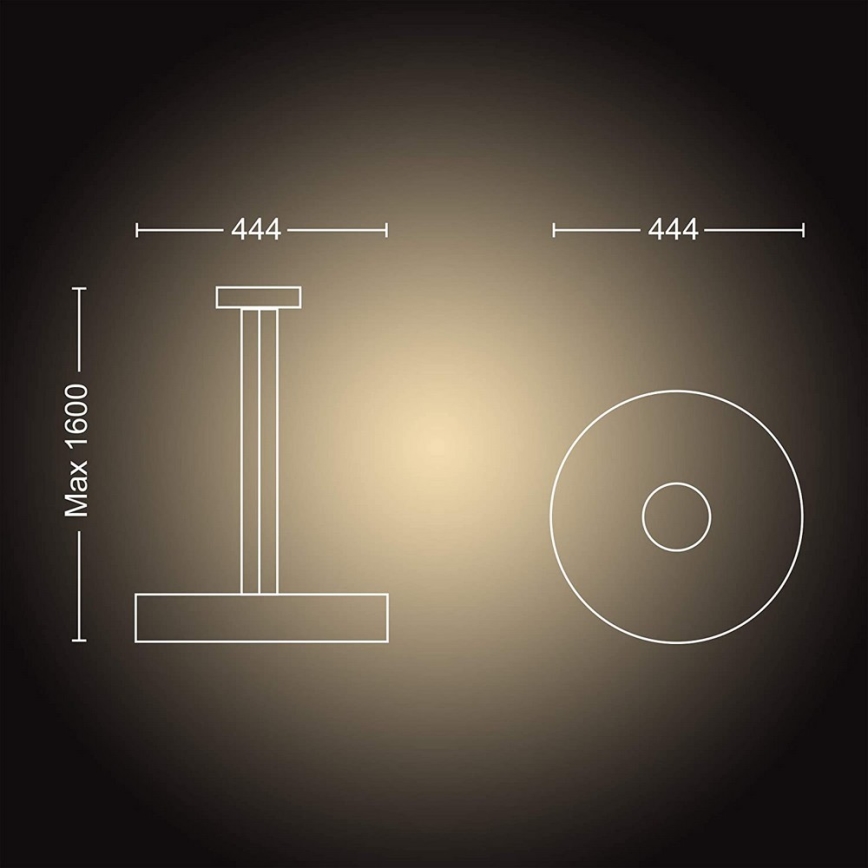 Philips - Светодиодная диммируемая люстра на тросе Hue FAIR LED/33,5W/230V + дистанционное управление