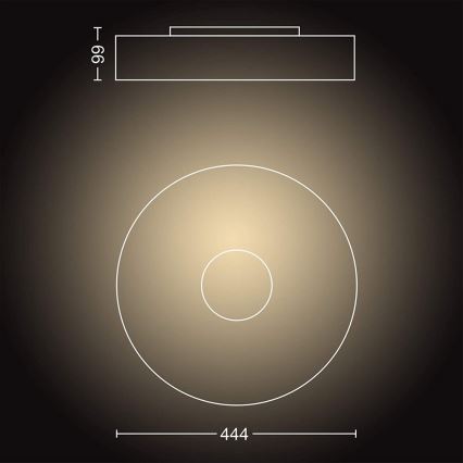 Philips - Светодиодный светильник с регулированием яркости Hue FAIR LED/33,5W/230V + дистанционное управление