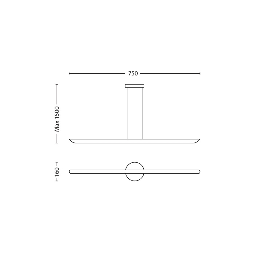 Philips 40747/48/16 - Светодиодная подвесная люстра с регулированием яркости MYLIVING SELV 2xLED/7,5W/230V
