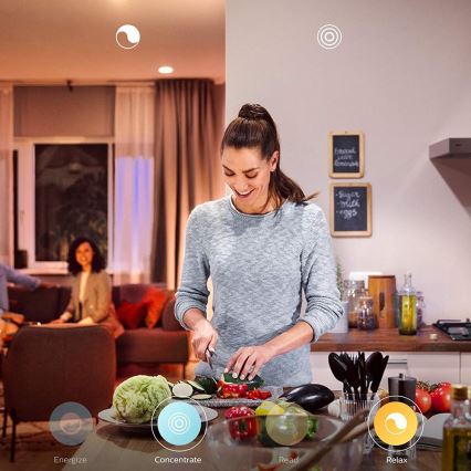 Philips - LED затемнювана лампа Hue WELLNESS 1xE27/8,5W/230V + пульт дистанційного керування
