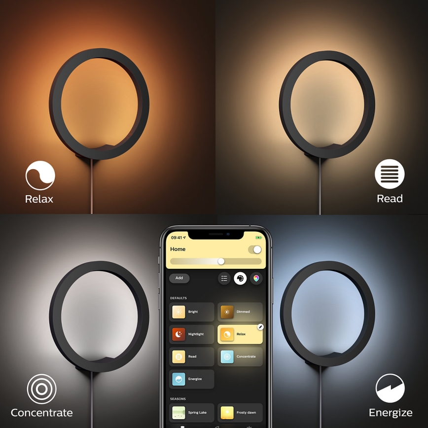 Philips - LED RGBW Настінний світильник з регулюванням яскравості Hue SANA White and Color Ambiance LED/20W/230V