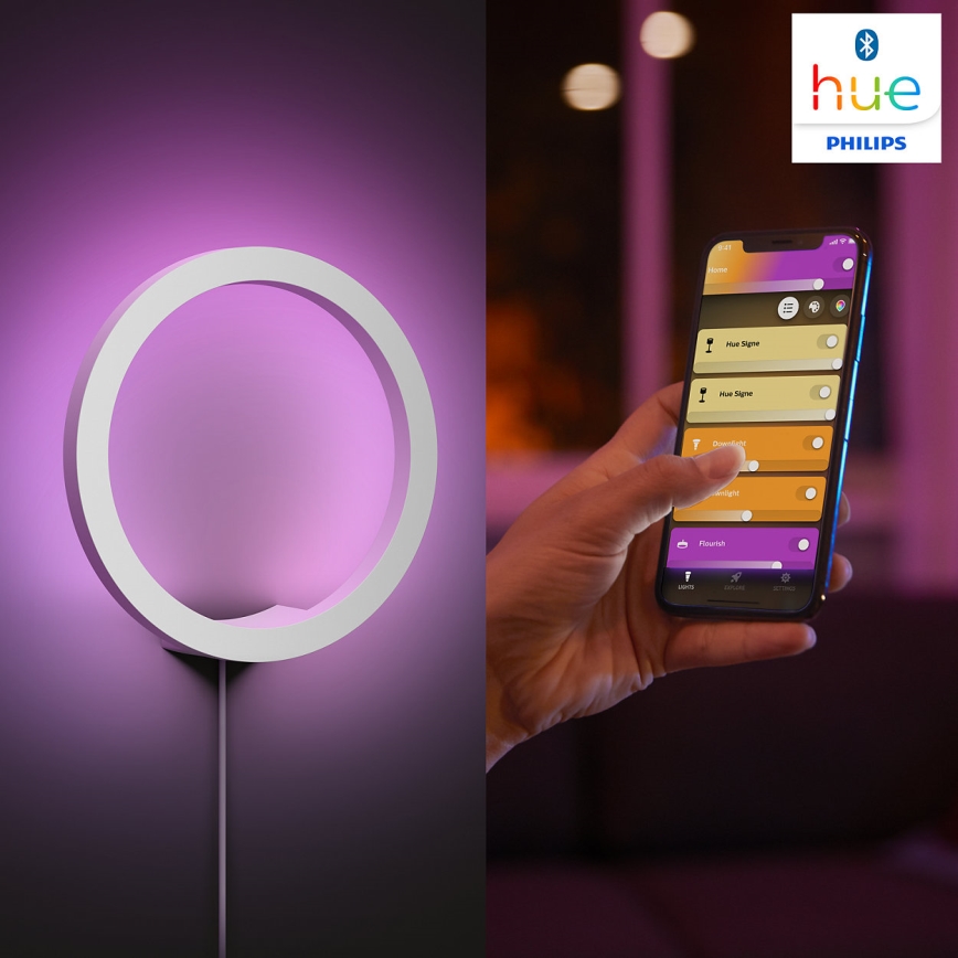 Philips - LED RGBW Настінний світильник з регулюванням яскравості Hue SANA White and Color Ambiance LED/20W/230V