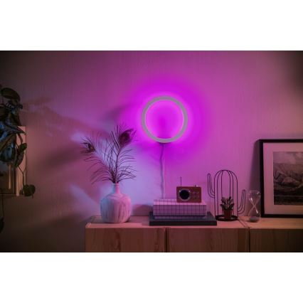 Philips - Светодиодный настенный RGBW-светильник с регулированием яркости Hue SANA White and Color Ambiance LED/20W/230V
