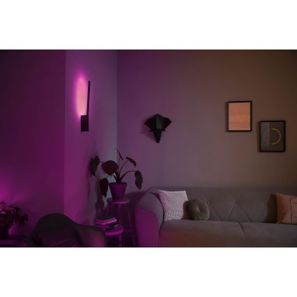 Philips - LED RGBW Настінний світильник з регулюванням яскравості Hue LIANE White And Color Ambiance 1xLED/12W/230V