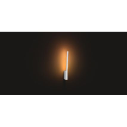 Philips - Светодиодный настенный RGBW-светильник с регулированием яркости Hue LIANE White And Color Ambiance 1xLED/12W/230V
