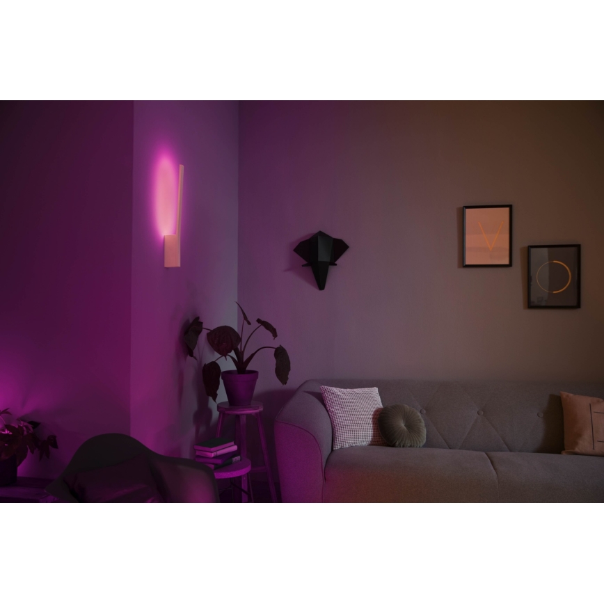 Philips - Светодиодный настенный RGBW-светильник с регулированием яркости Hue LIANE White And Color Ambiance 1xLED/12W/230V