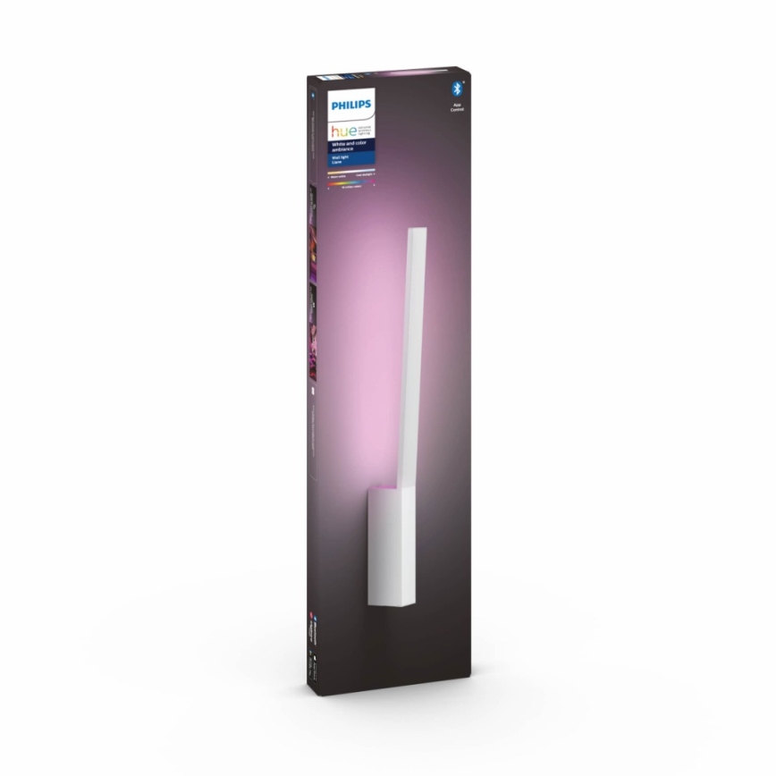 Philips - LED RGBW Настінний світильник з регулюванням яскравості Hue LIANE White And Color Ambiance 1xLED/12W/230V