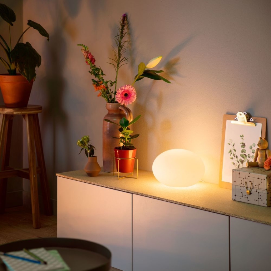 Philips - Светодиодная настольная RGB-лампа с регулированием яркости Hue FLOURISH White And Color Ambiance 1xE27/9,5W/230V