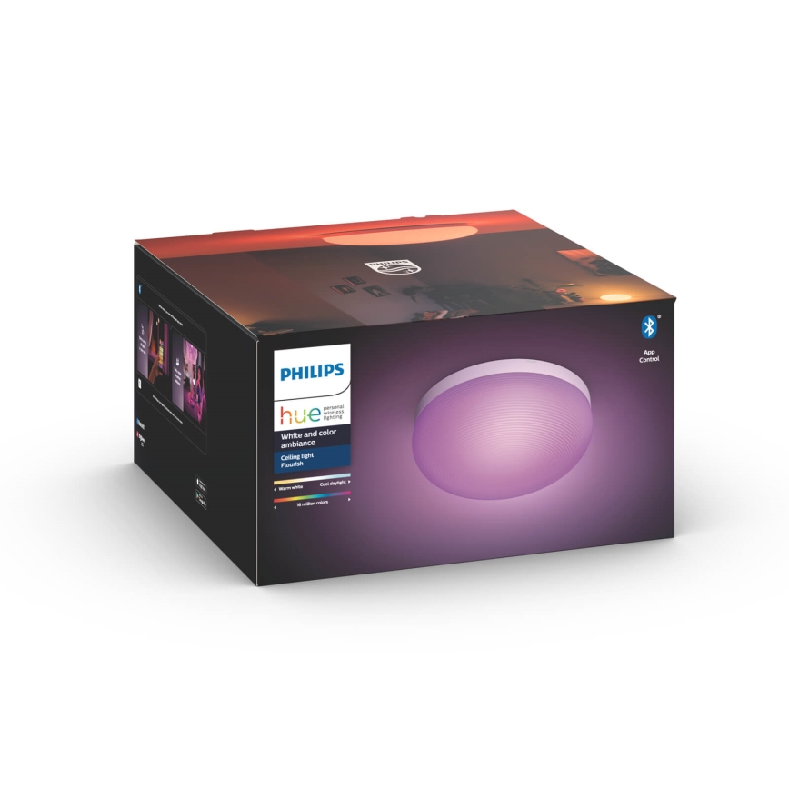 Philips - Стельовий RGBW-світильник з регулюванням яскравості Hue FLOURISH White And Color Ambiance LED/32W/230V