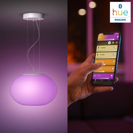 Philips - LED RGBW Підвісна люстра з регулюванням яскравості Hue FLOURISH LED/39W/230V