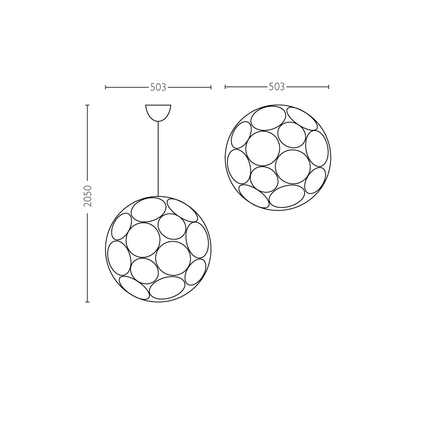 Philips - Потолочный подвесной светильник E27/60W/230V