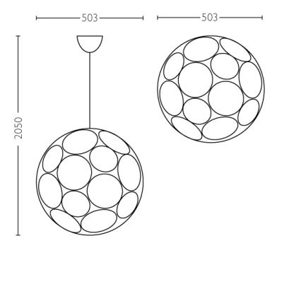 Philips - Потолочный подвесной светильник E27/60W/230V