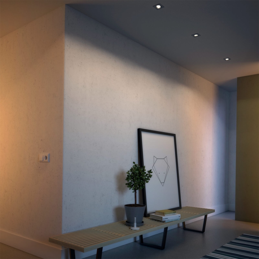 Philips 50123/87/P0 - НАБІР 3x LED Вбудований стельовий світильник з регулюванням яскравості CASEMENT LED/4,5W/230V