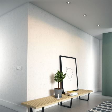 Philips 50123/87/P0 - НАБІР 3x LED Вбудований стельовий світильник з регулюванням яскравості CASEMENT LED/4,5W/230V