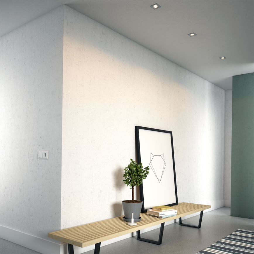 Philips 50123/87/P0 - НАБІР 3x LED Вбудований стельовий світильник з регулюванням яскравості CASEMENT LED/4,5W/230V
