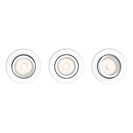 Philips - НАБОР 3x Встроенный светильник 1xGU10/5,5W/230V