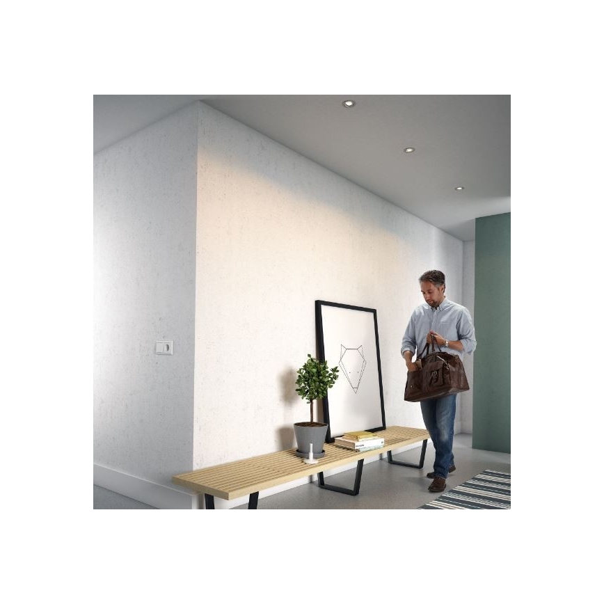 Philips  - НАБІР 3x Вбудований стельовий LED світильник 1xGU10/4,6W/230V