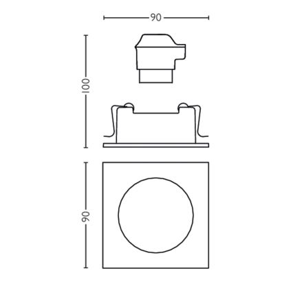 Philips 50191/87/PN - Подвесной светильник MYLIVING ENNEPER 1xGU10/5.5W/230V