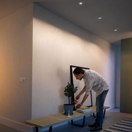 Philips - Комплект 3x вбудованих стельових світильників 1xGU10/5,5W/230V