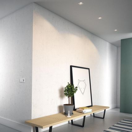 Philips - комплект из 3 встраиваемых потолочных светильников 1xGU10/5,5 Вт/230 В