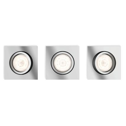 Philips 50393/11/P0 - НАБОР 3x Светодиодный подвесной потолочный светильник с регулированием яркости SHELLBARK LED/4,5W/230V