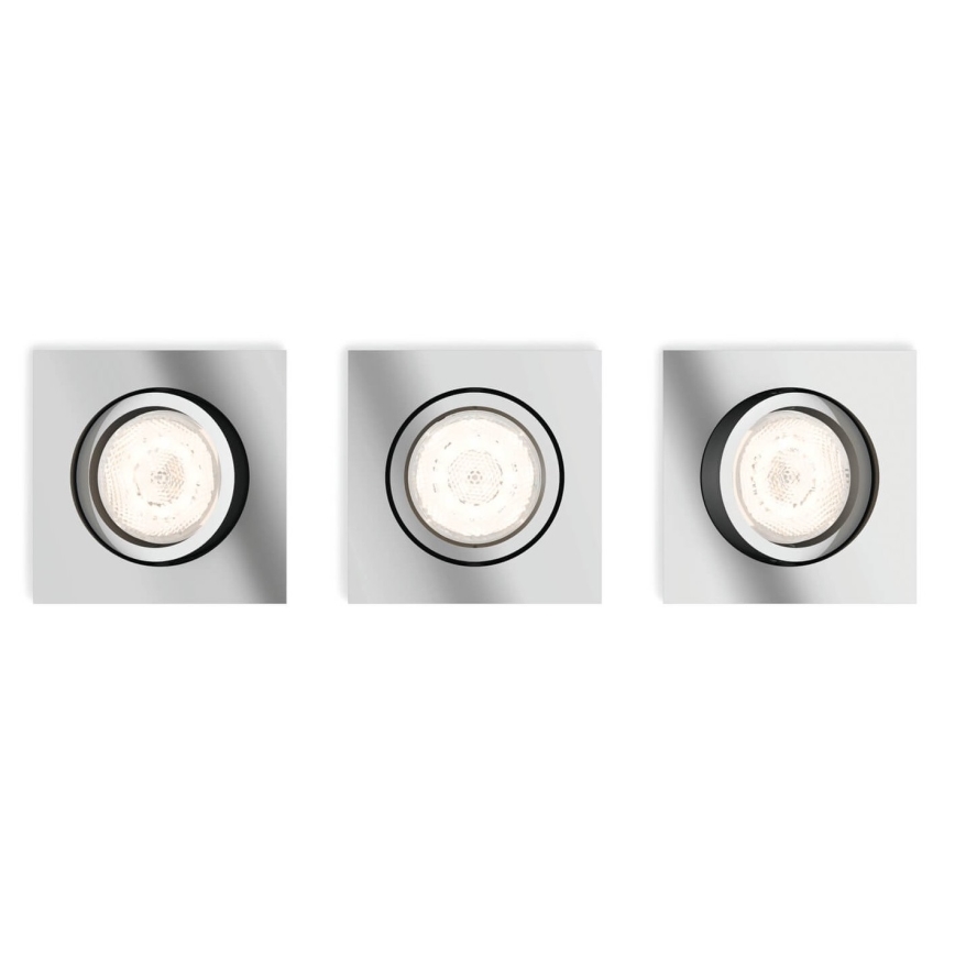 Philips 50393/11/P0 - НАБОР 3x Светодиодный подвесной потолочный светильник с регулированием яркости SHELLBARK LED/4,5W/230V
