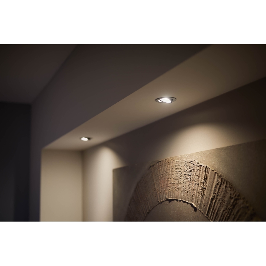 Philips - Светодиодный встроенный RGB-светильник Hue CENTURA 1xGU10/5,7W/230V