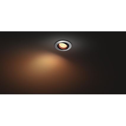 Philips - Светодиодный встроенный RGB-светильник Hue CENTURA 1xGU10/5,7W/230V