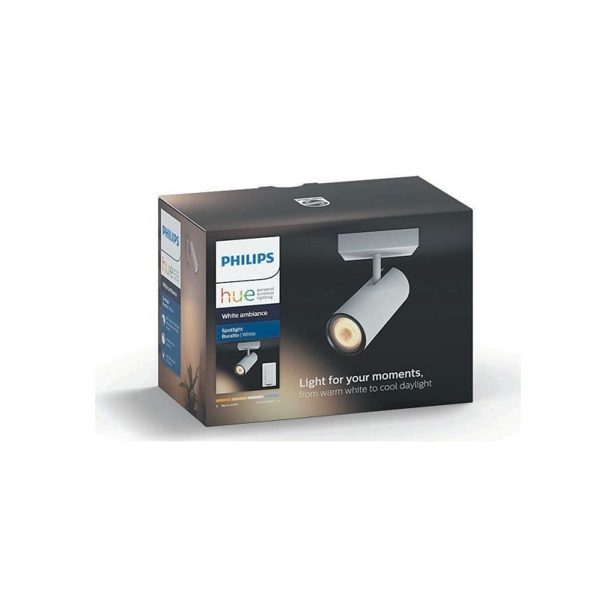 Philips - Светодиодный точечный светильник с регулированием яркости Hue BURATTO 1xGU10/5,5W
