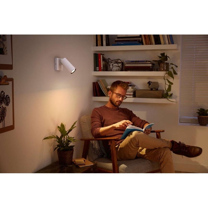 Philips - Светодиодный точечный светильник с регулированием яркости Hue BURATTO 1xGU10/5,5W