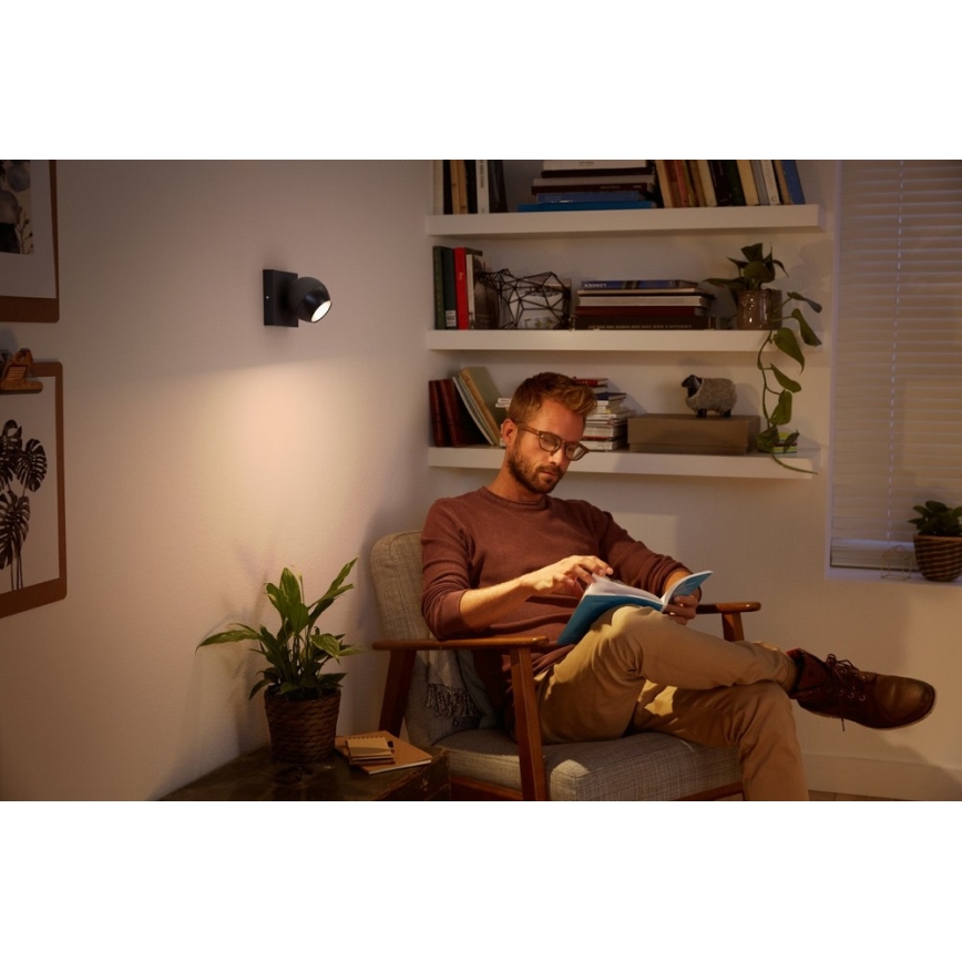 Philips - Светодиодный диммируемый прожектор Hue BUCKRAM 1xGU10/5W/230V
