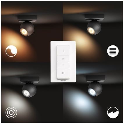 Philips - Светодиодный диммируемый прожектор Hue BUCKRAM 1xGU10/5W/230V