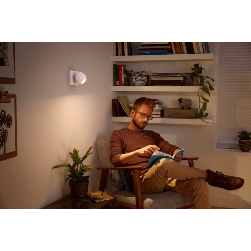 Philips - Светодиодный диммируемый прожектор Hue BUCKRAM 1xGU10/5W/230V