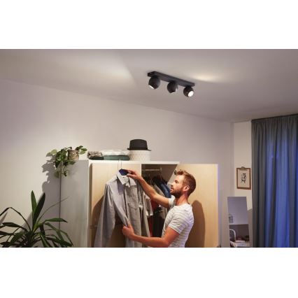 Philips - Світлодіодний точковий світильник з регульованою яскравістю Hue BUCKRAM 3xGU10/5W/230V