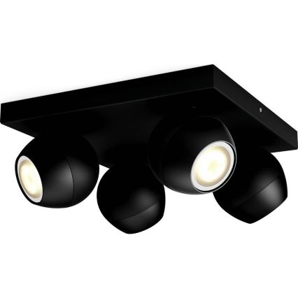 Philips - Світлодіодний точковий світильник з регульованою яскравістю Hue BUCKRAM 4xGU10/5W/230V