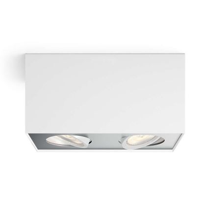 Philips 50492/31/P0 - Точковий LED світильник з регулюванням яскравості MYLIVING BOX 2xLED/4,5W/230V