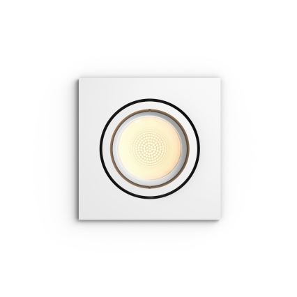 Philips - LED RGB Стельовий вбудований світильник з регулюванням яскравості Hue CENTURA 1xGU10/5,7W/230V