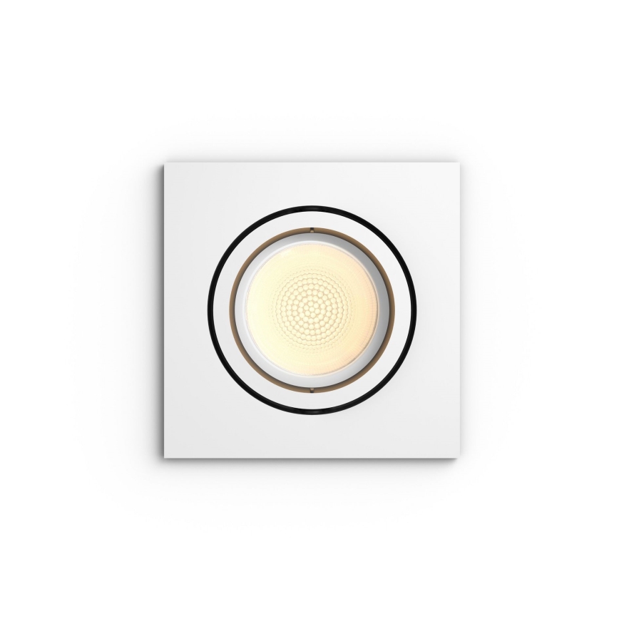 Philips - Светодиодный встроенный RGB-светильник с регулированием яркости Hue CENTURA 1xGU10/5,7W/230V
