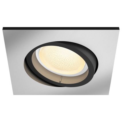 Philips - LED RGBW Стельовий вбудований світильник з регулюванням яскравості Hue CENTURA 1xGU10/5,7W/230V
