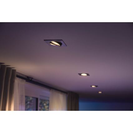 Philips - Светодиодный встроенный RGB-светильник Hue CENTURA 1xGU10/5,7W/230V