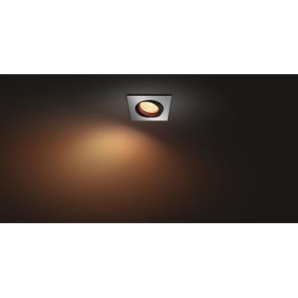 Philips - Светодиодный встроенный RGB-светильник Hue CENTURA 1xGU10/5,7W/230V