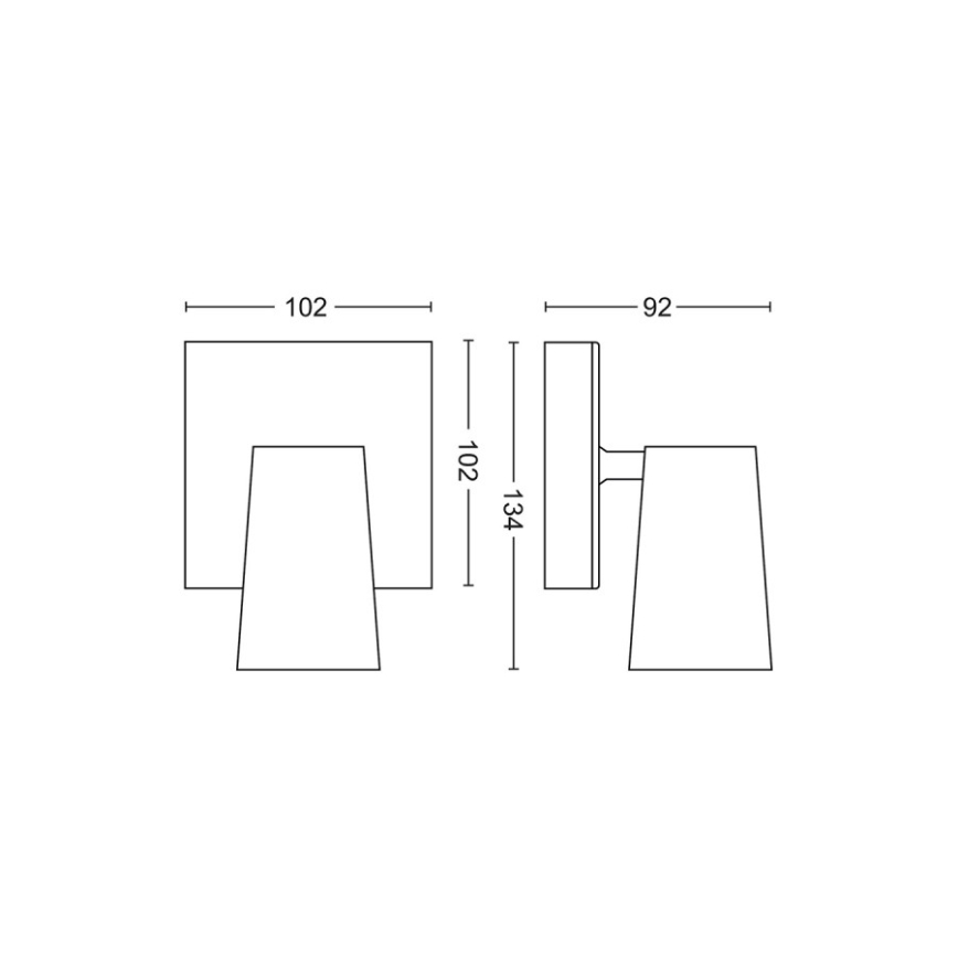 Philips - Точечный светильник 1xGU10/5,5W/230V
